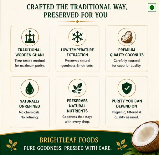 BrightLeaf Cold-Pressed Coconut Oil