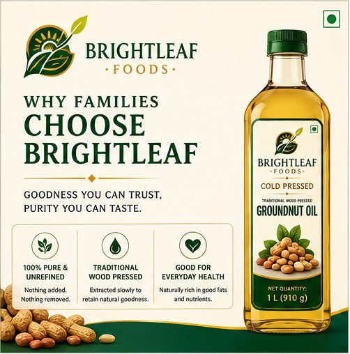 BrightLeaf Cold-Pressed Groundnut Oil