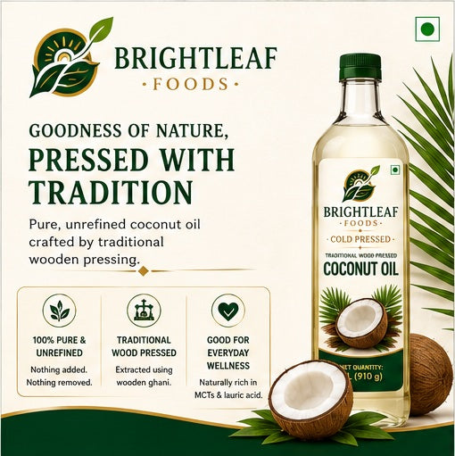 BrightLeaf Cold-Pressed Coconut Oil