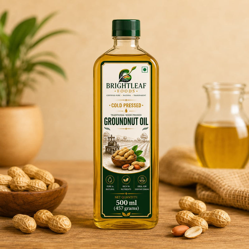 BrightLeaf Cold-Pressed Groundnut Oil